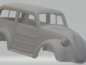 fiat 500 b belvedere 1939 printable body car 3D 프린트 모델