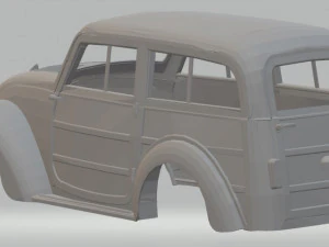 fiat 500 b belvedere 1939 printable body car 3D Print Model