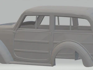 fiat 500 b belvedere 1939 printable body car 3D Print Model