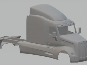 peterbilt rig2 cheran printable truck 3Dプリントモデル