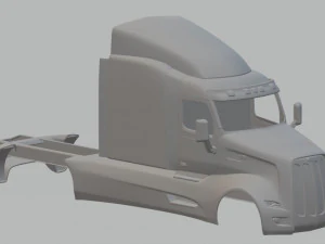 peterbilt rig2 cheran printable truck 3D Print Model