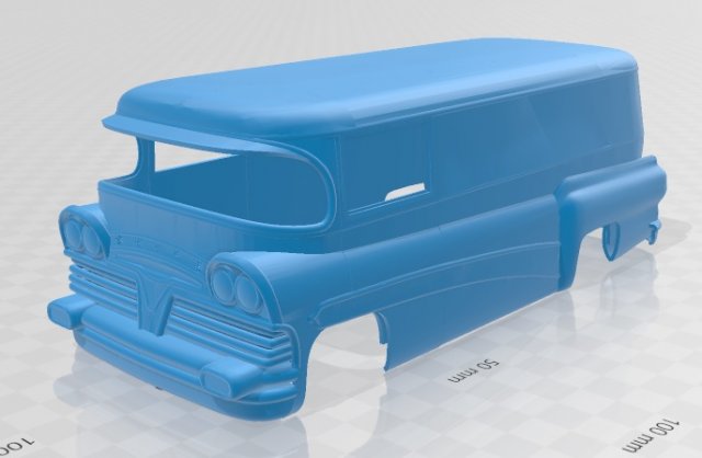 bedford printable body van 3D-Druckmodell .c4d .max .obj .3ds .fbx .stl .blend 