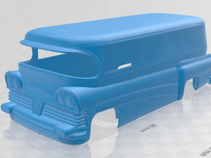 bedford printbare bestelwagen 3D printmodel