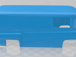 bedford printable body van 3D-Druckmodell