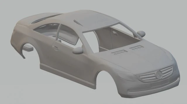mercedes cl 500 2007 printable body car 3D Print Model .c4d .max .obj .3ds .fbx .stl .blend 