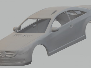 mercedes cl 500 2007 printable body car 3D Print Model