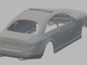 mercedes cl 500 2007 printable body car 3D Print Model
