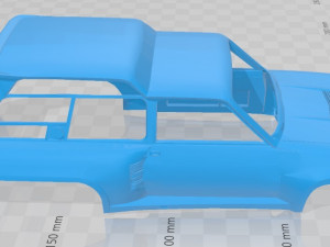 renault 5 6 wheels printable body car 3D-Druckmodell
