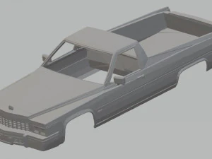 キャデラック エル カミノ 1977 印刷可能なボディ車 3Dプリントモデル