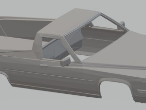 cadillac el camino 1977 printable body car 3D Принт Модель