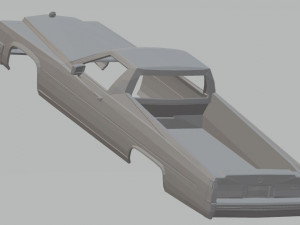cadillac el camino 1977 printable body car 3D Принт Модель