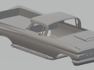 chevrolet el camino 1959 printable body car 3D Print Model