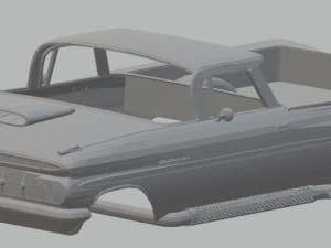 chevrolet el camino 1959 printable body car 3D Print Model