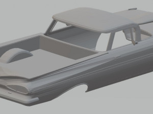 chevrolet el camino 1959 printable body car Modello di stampa 3D