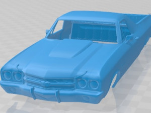 Chevrolet el camino 1970 printable body car 3D Print Model
