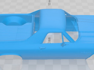 Chevrolet el camino 1970 printable body car Modelo de Impressão 3D