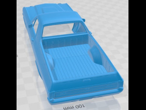 Chevrolet el camino 1970 printable body car Modelo de Impressão 3D
