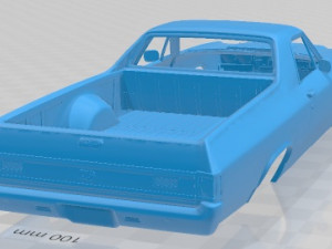 Chevrolet el camino 1970 printable body car Modelo de Impressão 3D