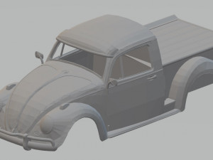 volkswagen beetle pick up printable body car Modelo de impresión 3D