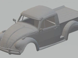 Volkswagen Beetle ramasser une carrosserie imprimable Modèles 3D en vedette
