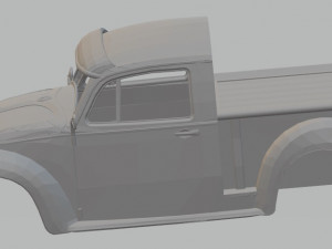 volkswagen beetle pick up printable body car Modelo de Impressão 3D