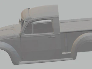 volkswagen beetle pick up printable body car 3D Print Model