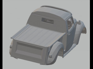 volkswagen beetle pick up printable body car Modelo de Impressão 3D