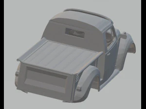 volkswagen beetle pick up printable body car 3D Print Model