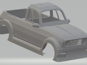 renault 4 pick up printable body car 3Dプリントモデル
