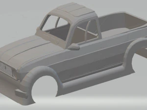renault 4 pick up printable body car 3D Print Model