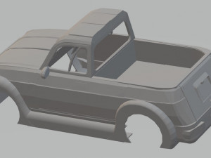 renault 4 pick up printable body car Modello di stampa 3D
