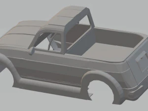 renault 4 pick up printable body car 3D Print Model