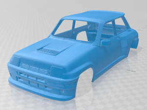 renault 5 turbo 1980 printable body car Model Cetak 3D