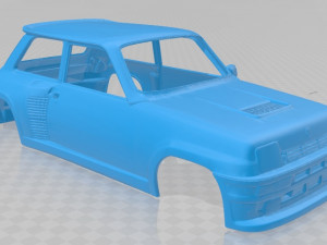 renault 5 turbo 1980 printable body car 3D Baskı Modeli