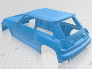 renault 5 turbo 1980 printable body car 3D Baskı Modeli