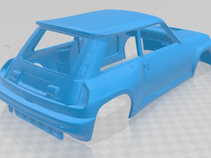 renault 5 turbo 1980 printable body car 3D Baskı Modeli