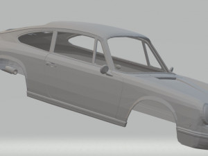 porsche 911 1967 printable body car Modelo de Impressão 3D