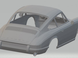porsche 911 1967 printable body car Modelo de Impressão 3D