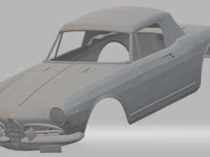 alfa romeo guilietta spider printable body car 3D प्रिंट मॉडल