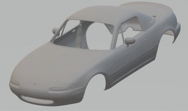 mazda miata 1995 printable body car 3D प्रिंट मॉडल .c4d .max .obj .3ds .fbx .stl .blend 