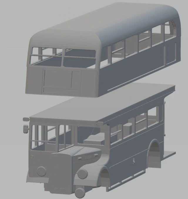 london bus printable body 3D Print Model .c4d .max .obj .3ds .fbx .stl .blend 