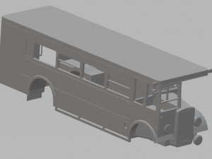 london bus printable body 3D प्रिंट मॉडल