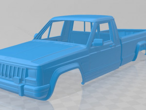 jeep comanche 1984 printable body car 3D Print Model