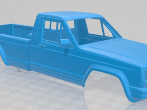 jeep comanche 1984 printable body car Modelo de Impressão 3D