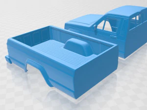 jeep comanche 1984 printable body car 3D Print Model