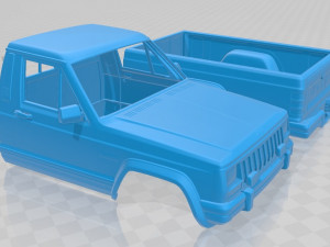 jeep comanche 1984 printable body car Modelo de Impressão 3D