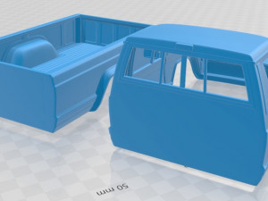 jeep comanche 1984 printable body car Modelo de Impressão 3D