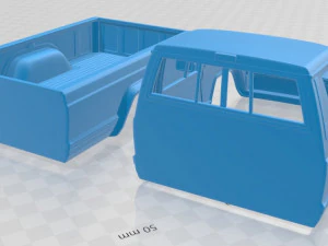 jeep comanche 1984 printable body car 3D Print Model