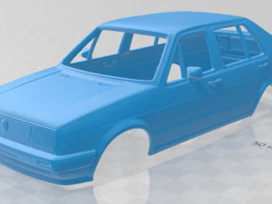 volkswagen jetta 1984 printable body car 3D Print Model