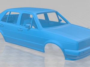 volkswagen jetta 1984 printable body car 3D Print Model